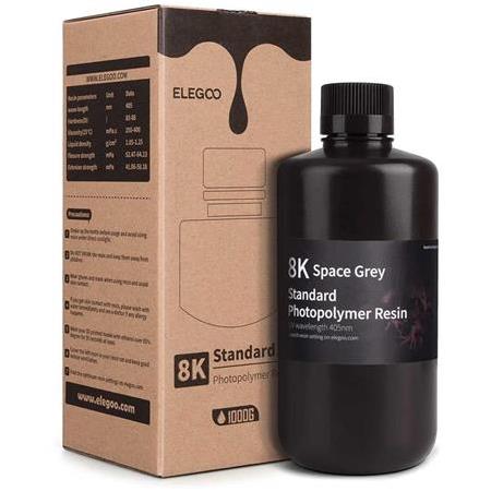 Elegoo Standart 8K Reçine 1 Kg (Space Gray)