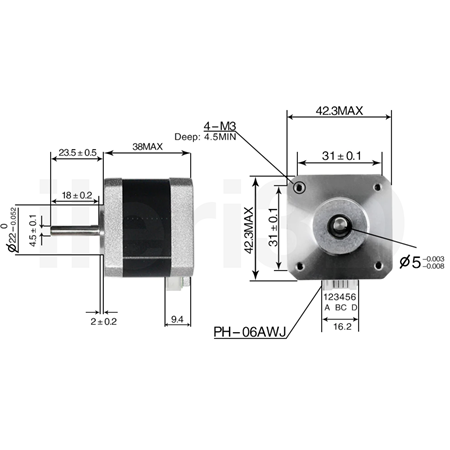17HS4401 NEMA 17 Step Motor (17HS4401)