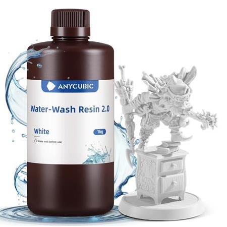 Anycubic Suda Yıkanabilir Reçine 1 Kg (Beyaz)