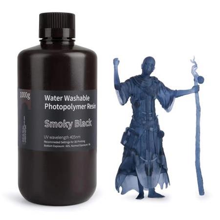 Elegoo Suda Yıkanabilir Reçine 0,5 Kg (Smokey Black)