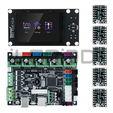 MKS Robin Nano V2.0 3D Yazıcı Kontrol Kartı (Ekranlı)