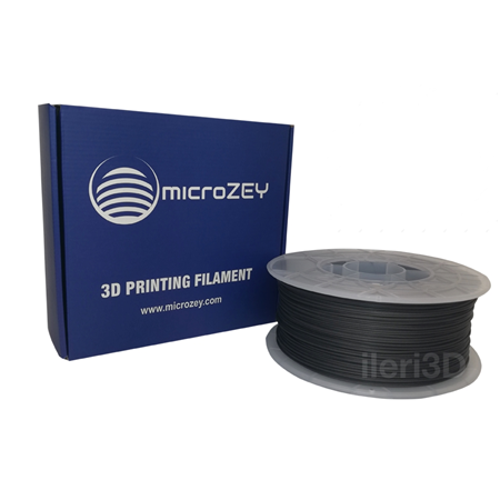 Microzey 1.75 mm PLA Plus Antrasit Gri 3D Yazıcı Filamenti