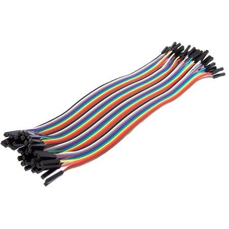 40 Pin Ayrılabilen Dişi-Dişi Jumper Kablo - 200mm