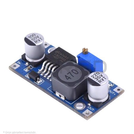 LM2596 DC DC 1.23V-30V Ayarlanabilir Voltaj Regülatör Modülü