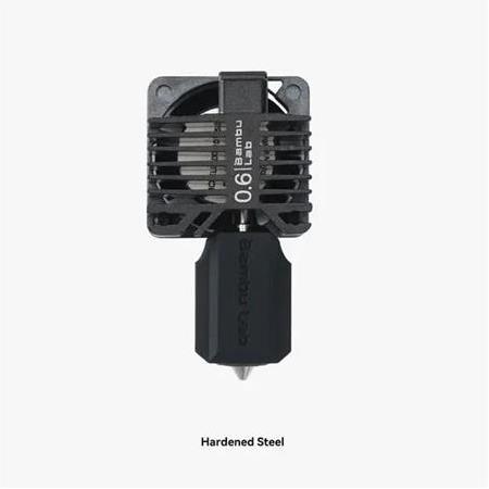 Bambu Lab X1E Complete Hotend Assembly With Hardened Steel Nozzle 0.6 mm